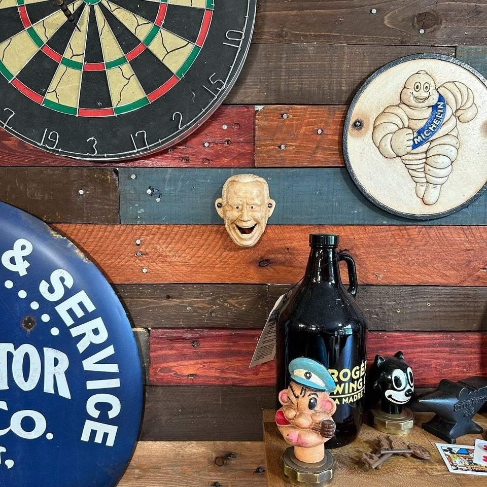 Old White Guy Cast Iron Wall Mounted Bottle Opener (4.5" x 3.5")