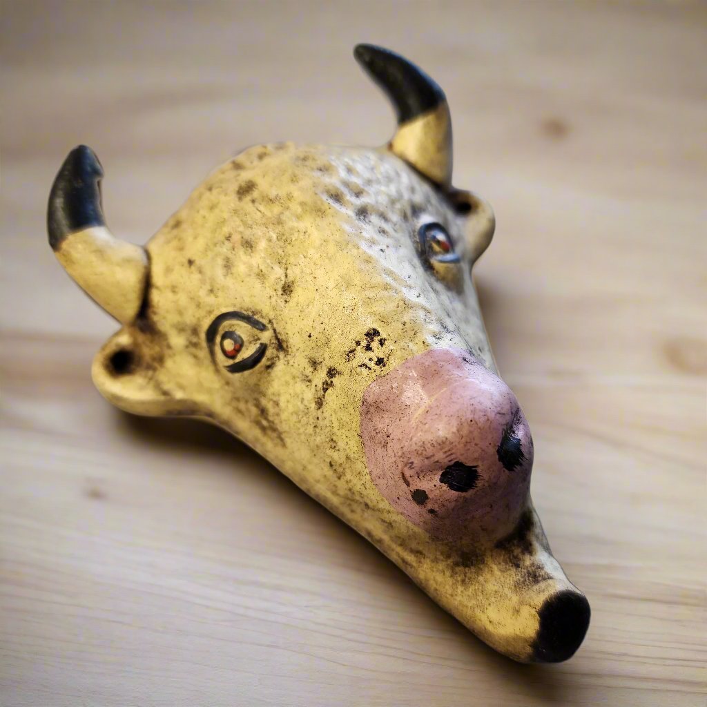 Buffalo Bottle Opener Cast Iron Wall Mounted With Painted Antique Finish (3.5" x 4")