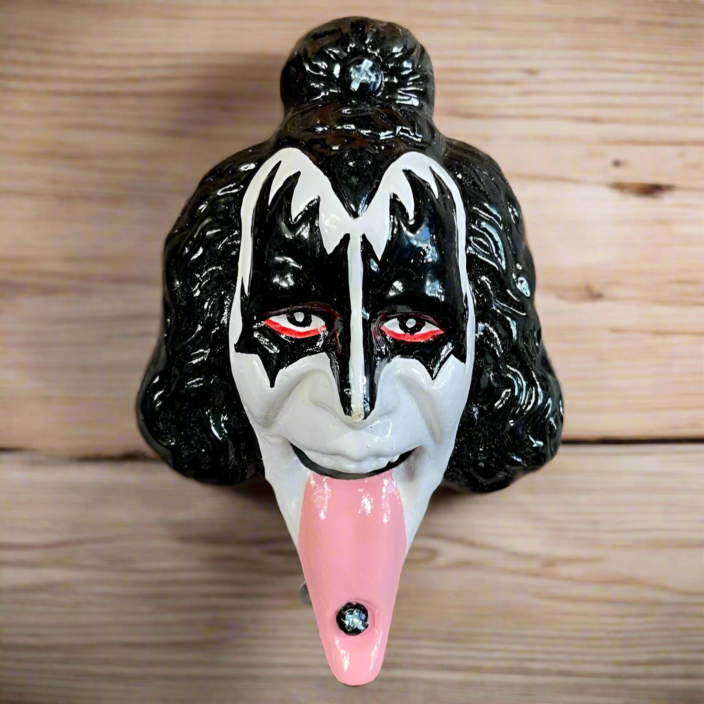 Rock Star Tongue Cast Iron Wall Mounted Bottle Opener With Hand Painted Finish (4.75" x 3")