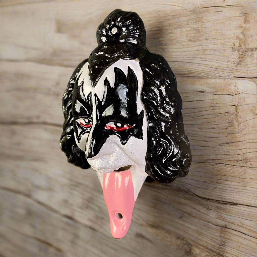 Rock Star Tongue Cast Iron Wall Mounted Bottle Opener With Hand Painted Finish (4.75" x 3")