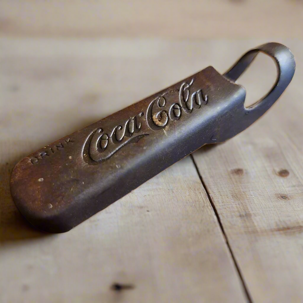 Coca-Cola Steel Bottle Opener With Antique Finish (3.5" x 0.75")