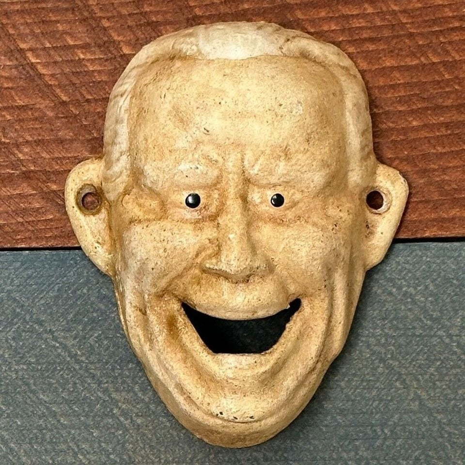 Old White Guy Cast Iron Wall Mounted Bottle Opener (4.5" x 3.5")