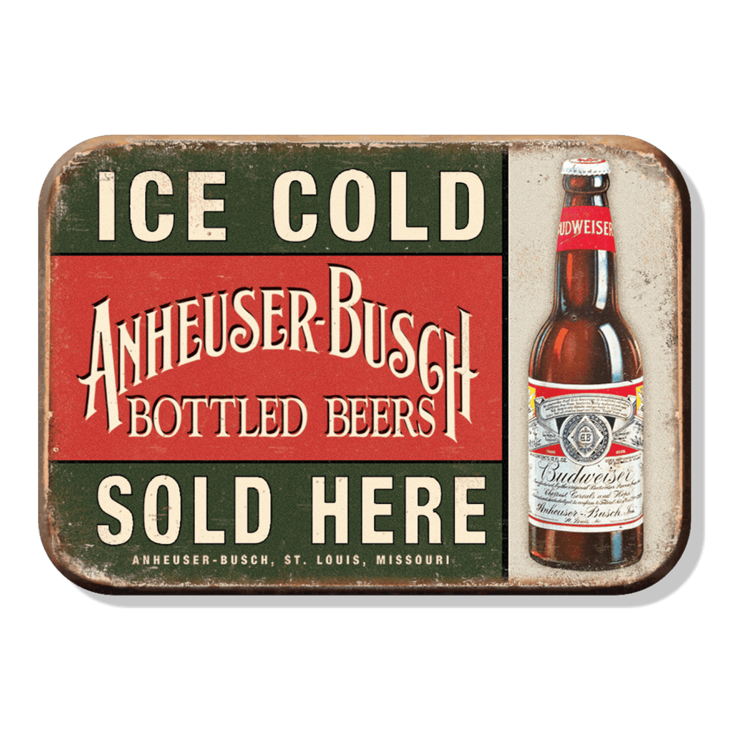 Budweiser Ice Cold Sold Here Magnet (2.5" x 3.5") - Jones Peak