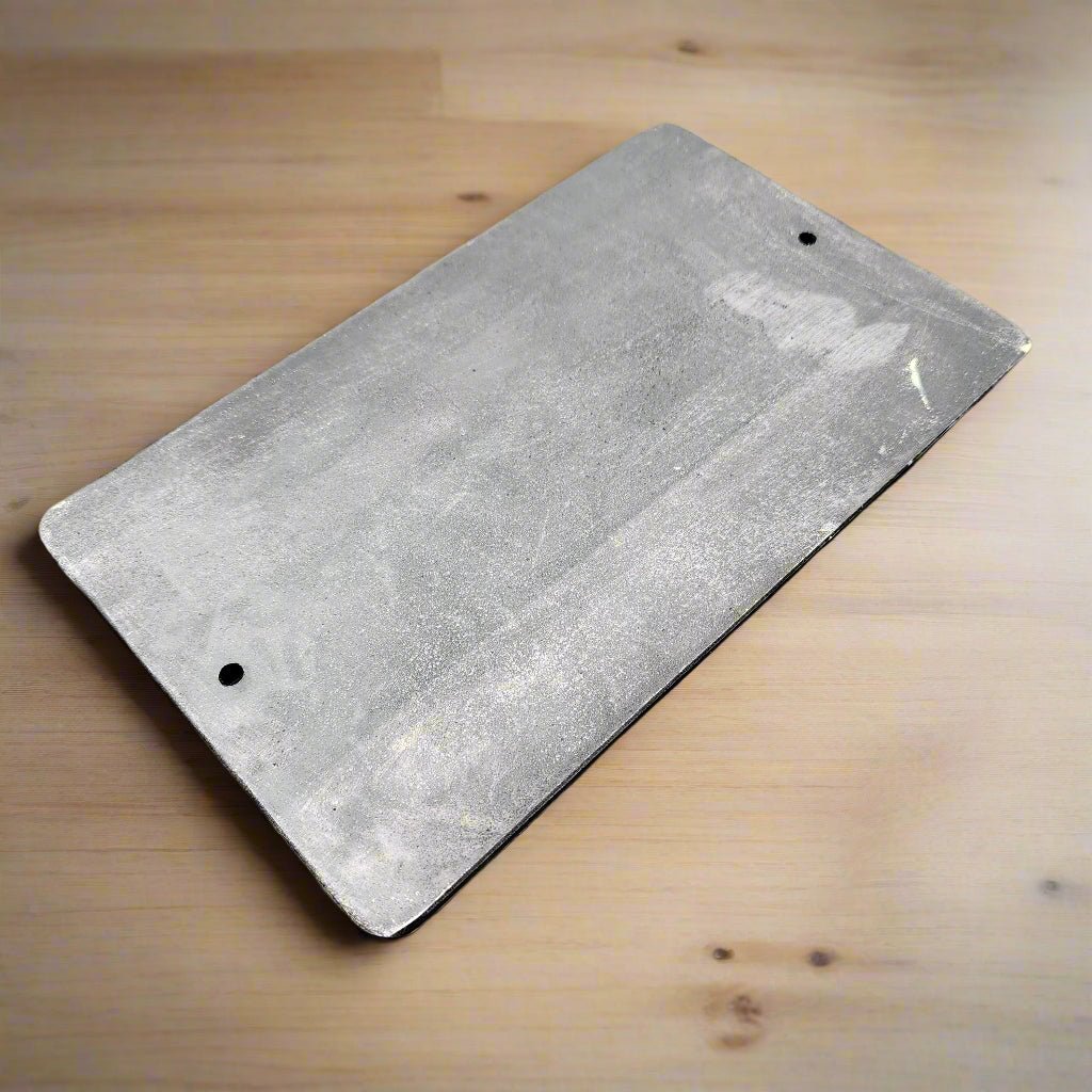 Asylum For The Criminally Insane Cast Iron Plaque With Raised Lettering & Antique Finish (8" x 10") - Jones Peak