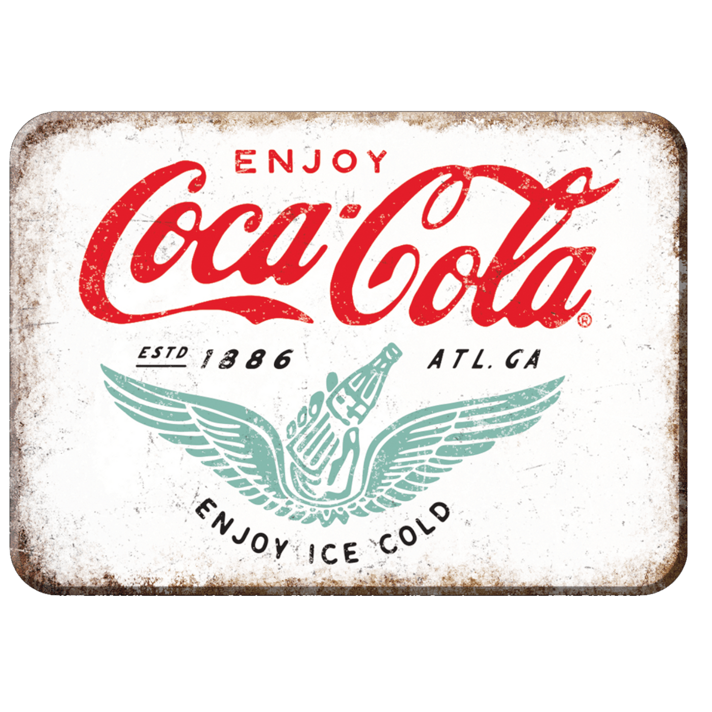 Coca - Cola Established 1886 Vintage Label Magnet (2.5" x 3.5") - Jones Peak