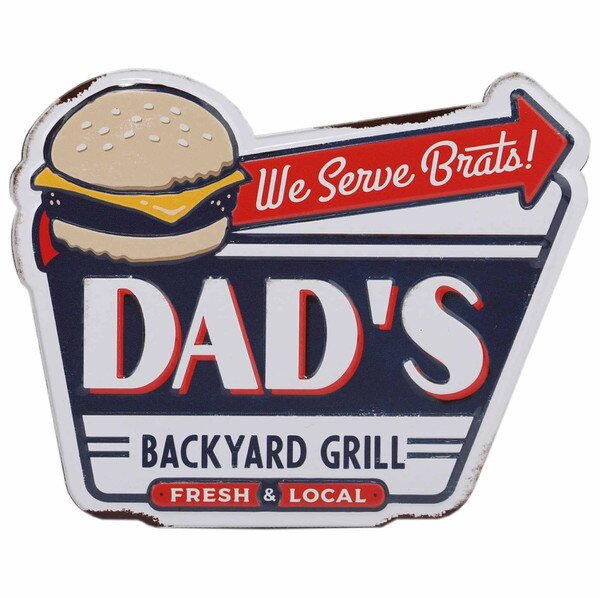 Dad's Backyard Grill Metal Magnet (5" x 4") - Jones Peak
