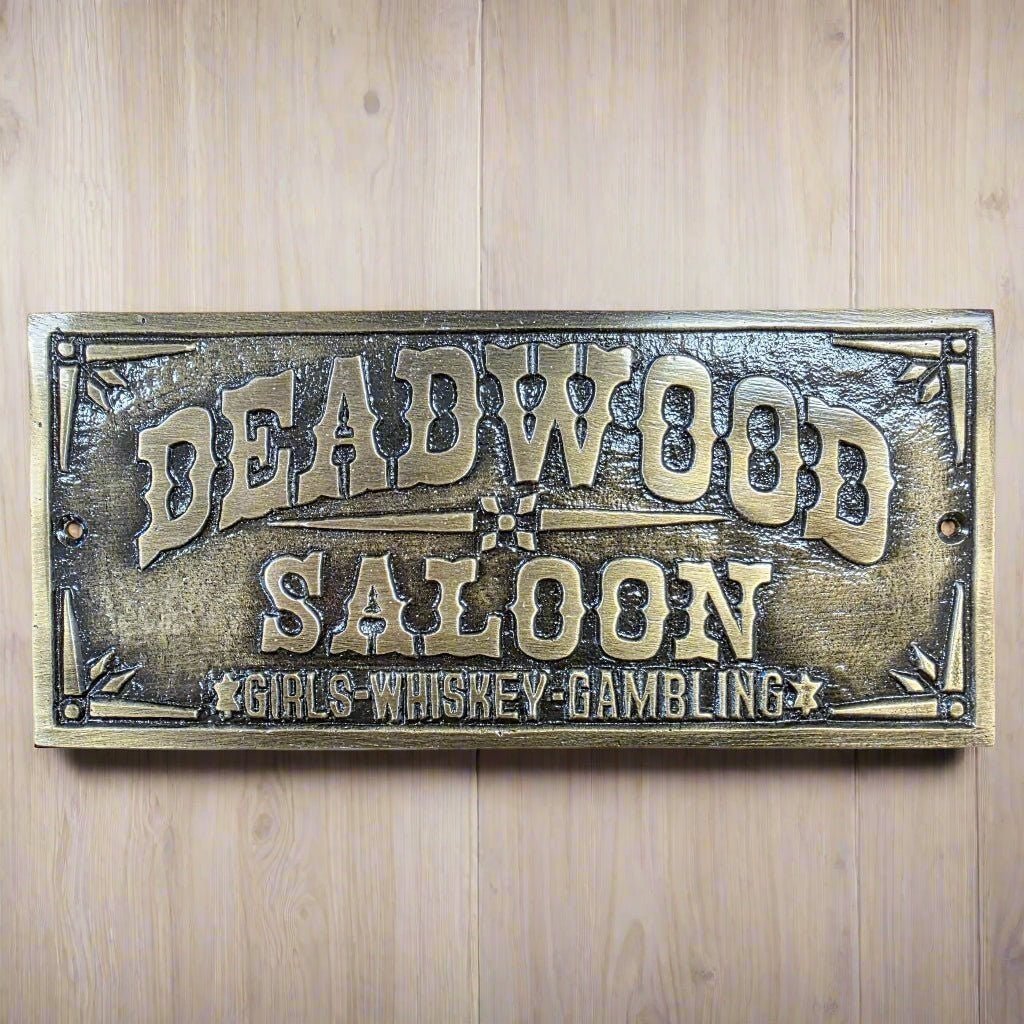 Deadwood Saloon Girls Whiskey Gambling Plaque - Jones Peak