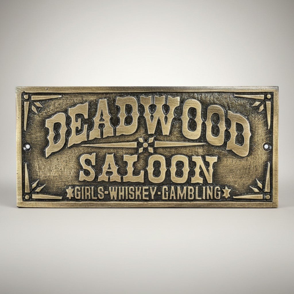 Deadwood Saloon Girls Whiskey Gambling Plaque - Jones Peak