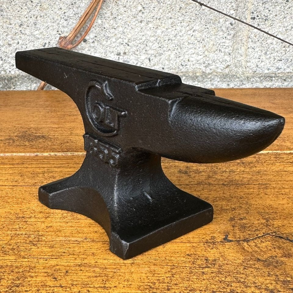 Colt 1855 Cast Iron Anvil Paperweight With Raised Letter & Antique Finish (5.75" x 2.5")