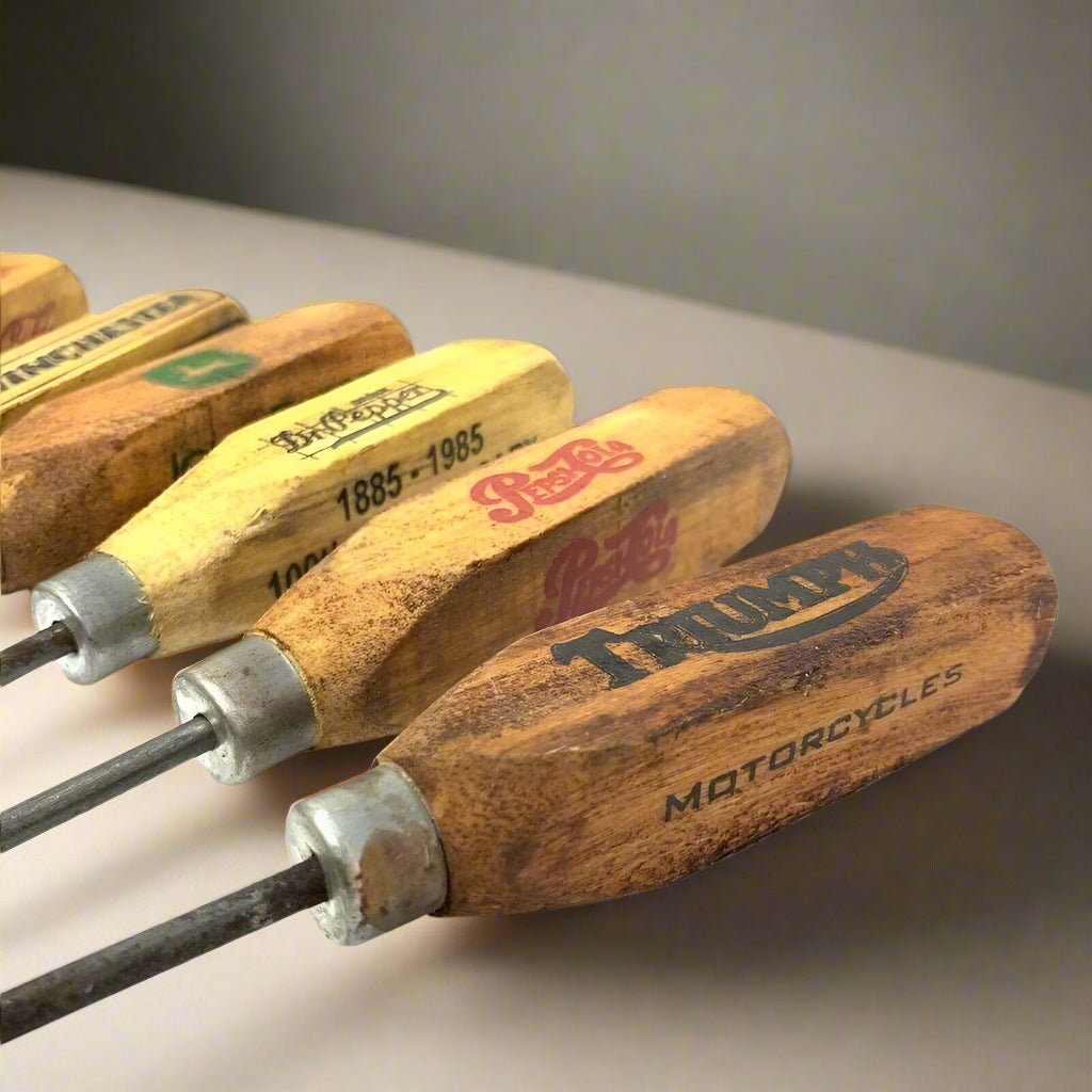 Ice Pick Set With Real Wood Handles & Painted Antique Finish (Set of 6) - Jones Peak