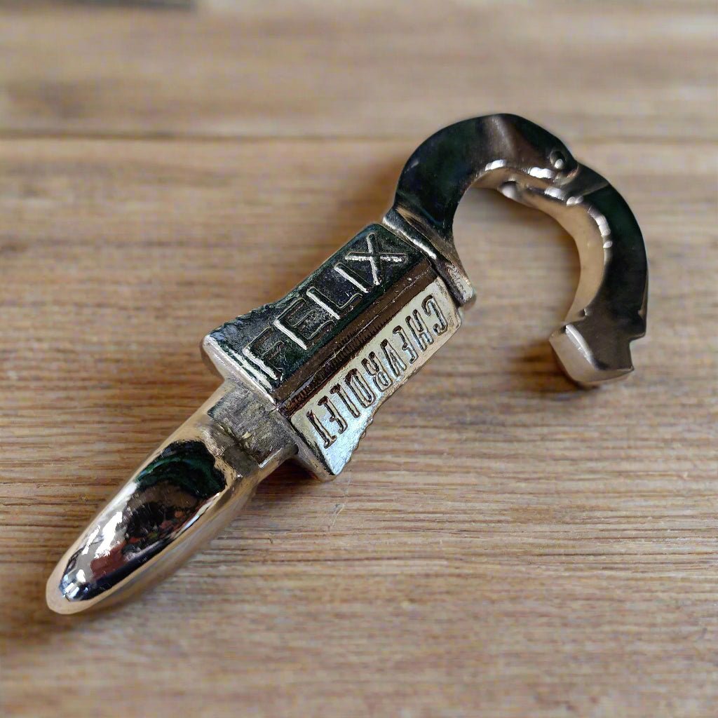 Felix Chevrolet Chrome Plated Copper Mechanical Key Holder (4" Long) - Jones Peak