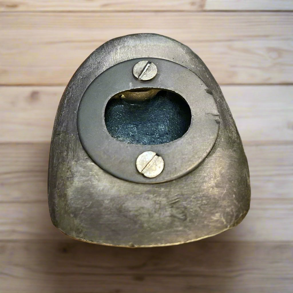 Fire Helmet Cast Iron Bottle Opener With Zinc Embossed Plate (2.5" x 2.5") - Jones Peak