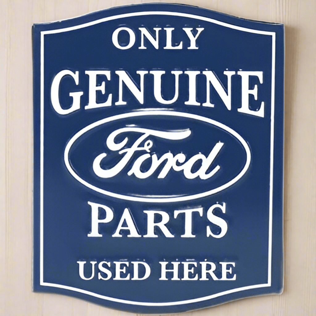 Ford Genuine Parts Embossed Metal Magnet (2.5" x 3") - Jones Peak
