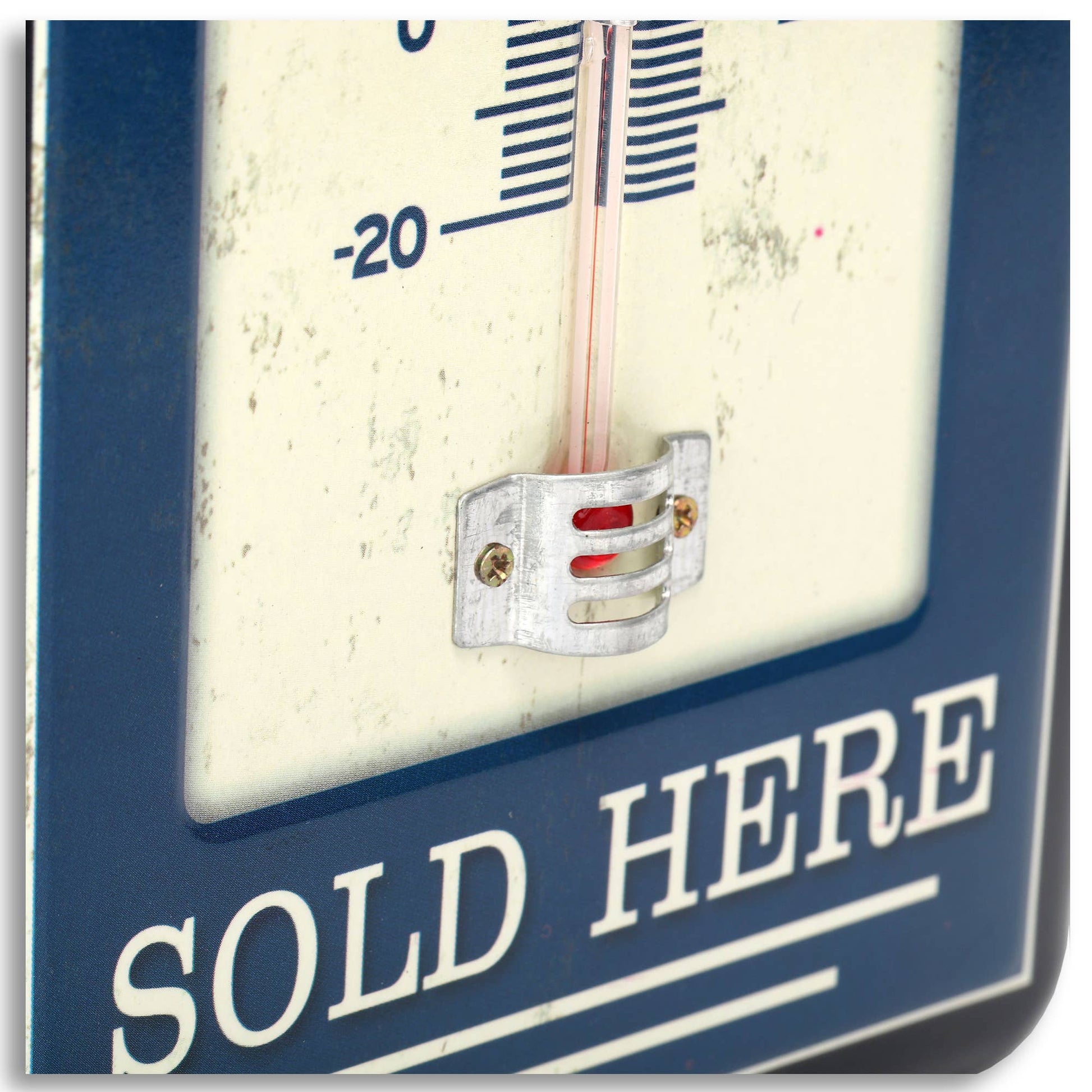 Ford Genuine Parts Embossed Metal Wall Thermometer (5" x 15.5") - Jones Peak