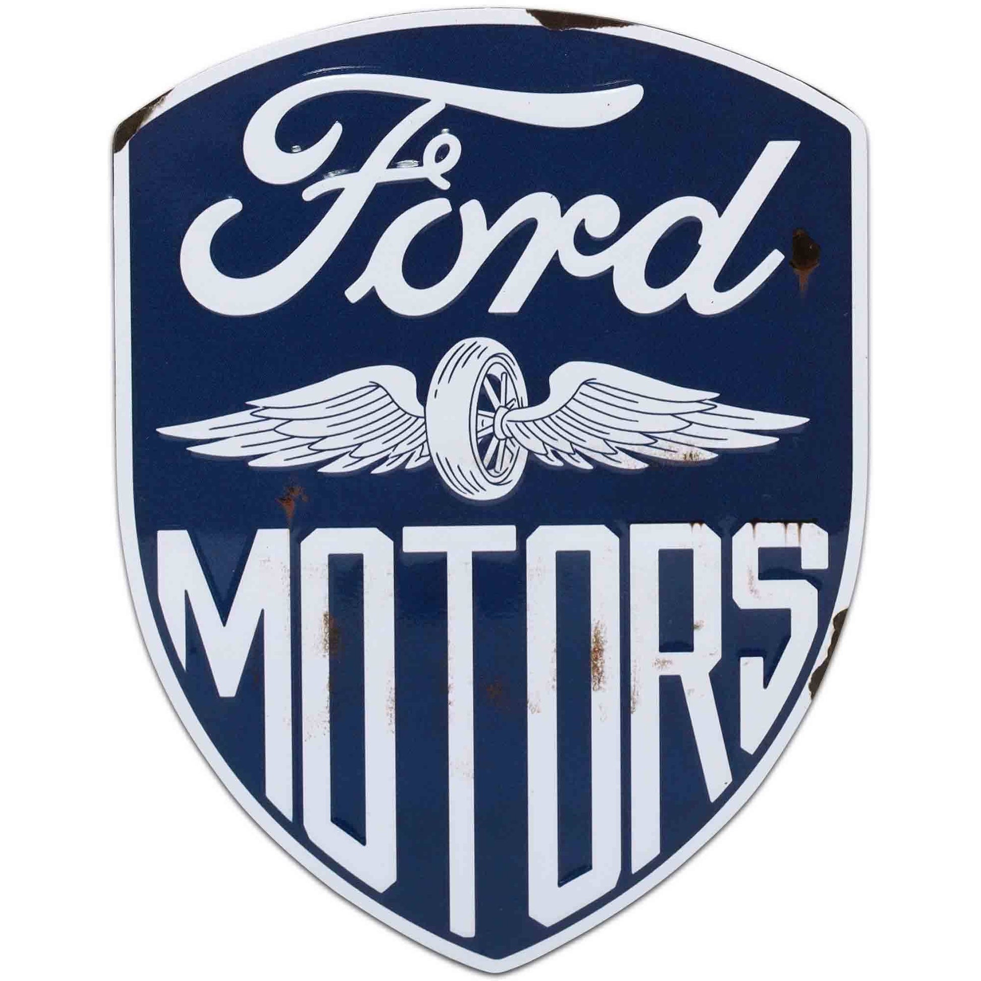 Ford Motors Vintage Shield Metal Magnet (4" x 5") - Jones Peak