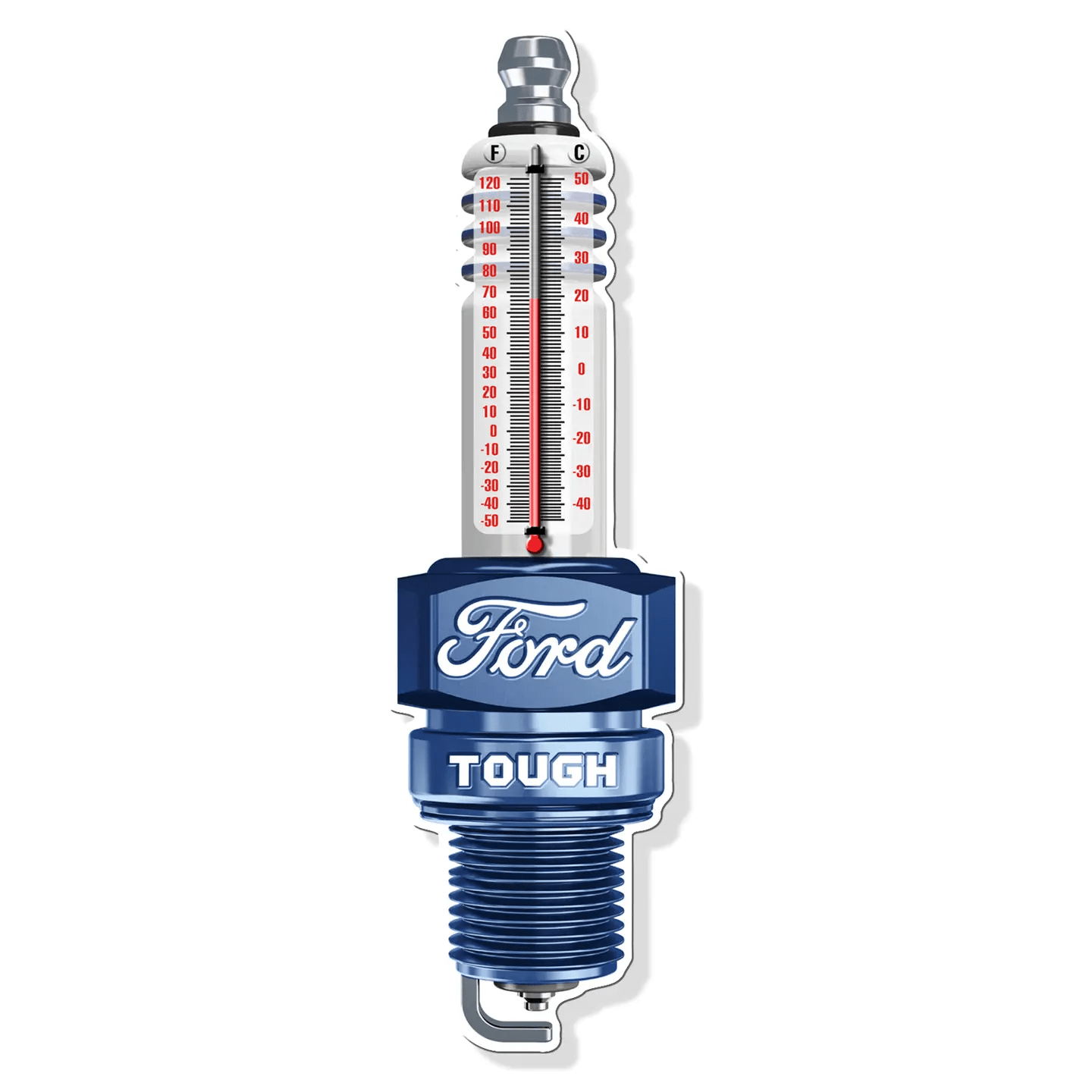 Ford Tough Spark Plug Thermometer (17.5" x 5") - Jones Peak