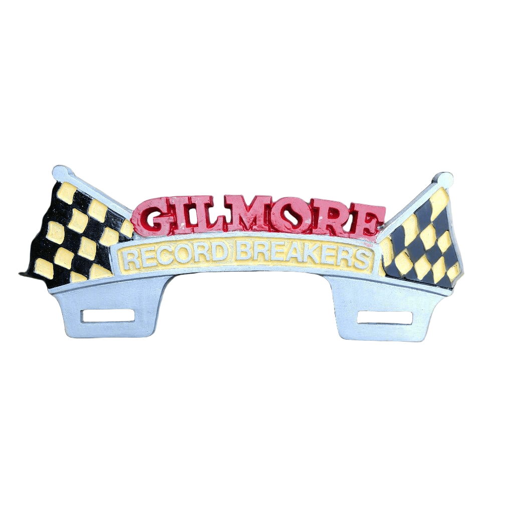 Gilmore Record Breakers License Plate Aluminum FOB Topper (9.75" x 11") - Jones Peak