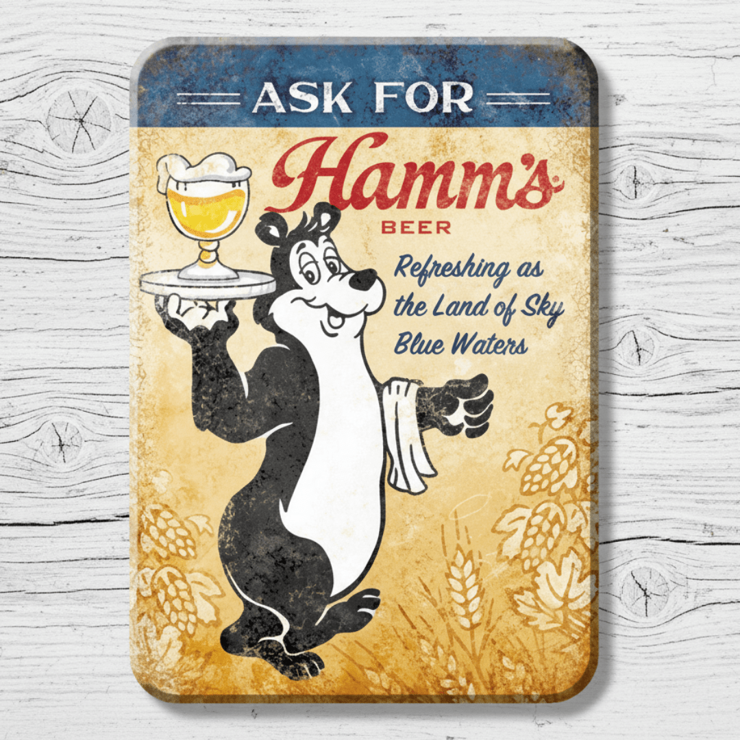 Hamm's Beer Bear Magnet (2.5" x 3.5") - Jones Peak
