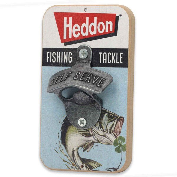 Heddon Fishing Tackle Wall Bottle Opener (3.5" x 6") - Jones Peak