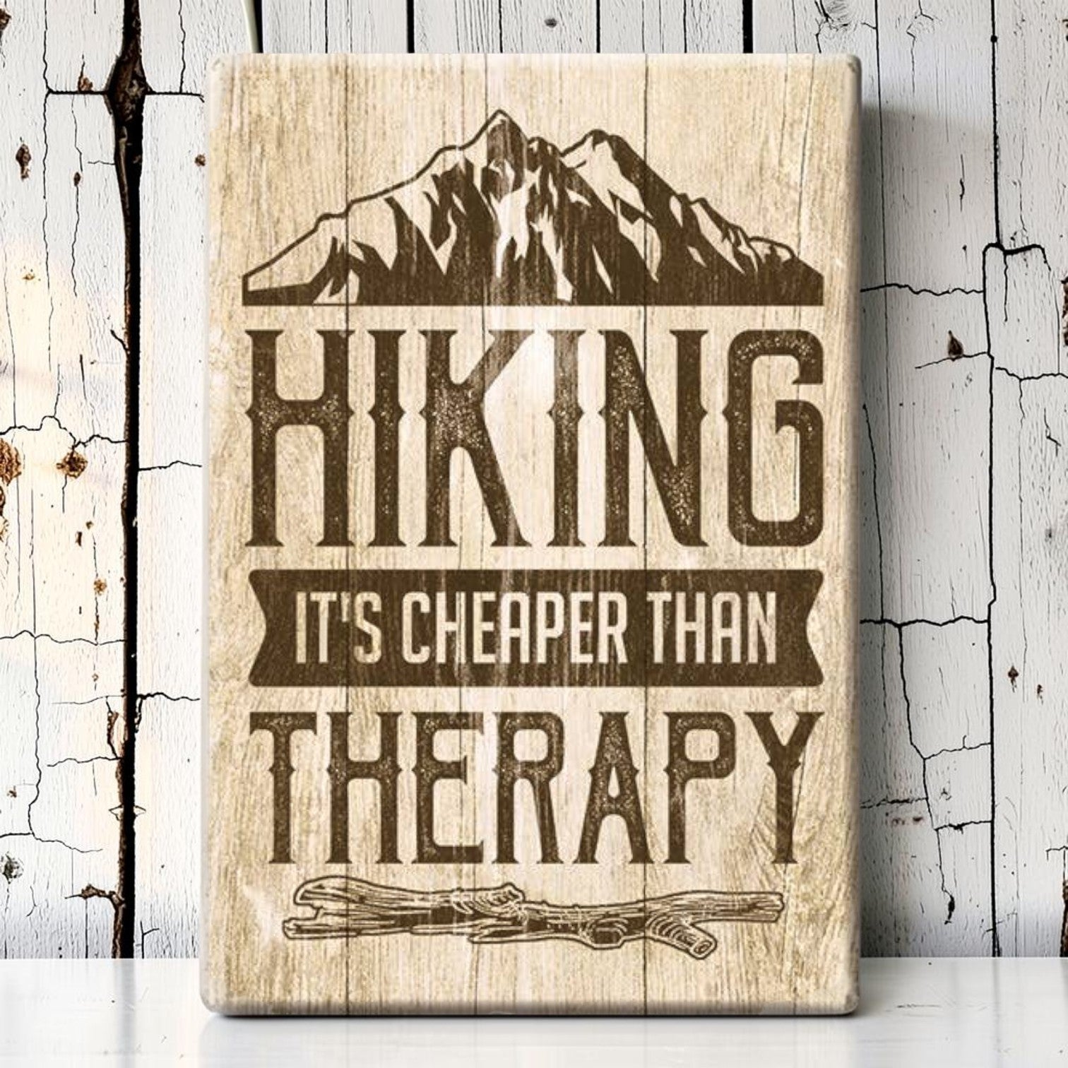 Hiking It's Cheaper Than Therapy Magnet - Jones Peak