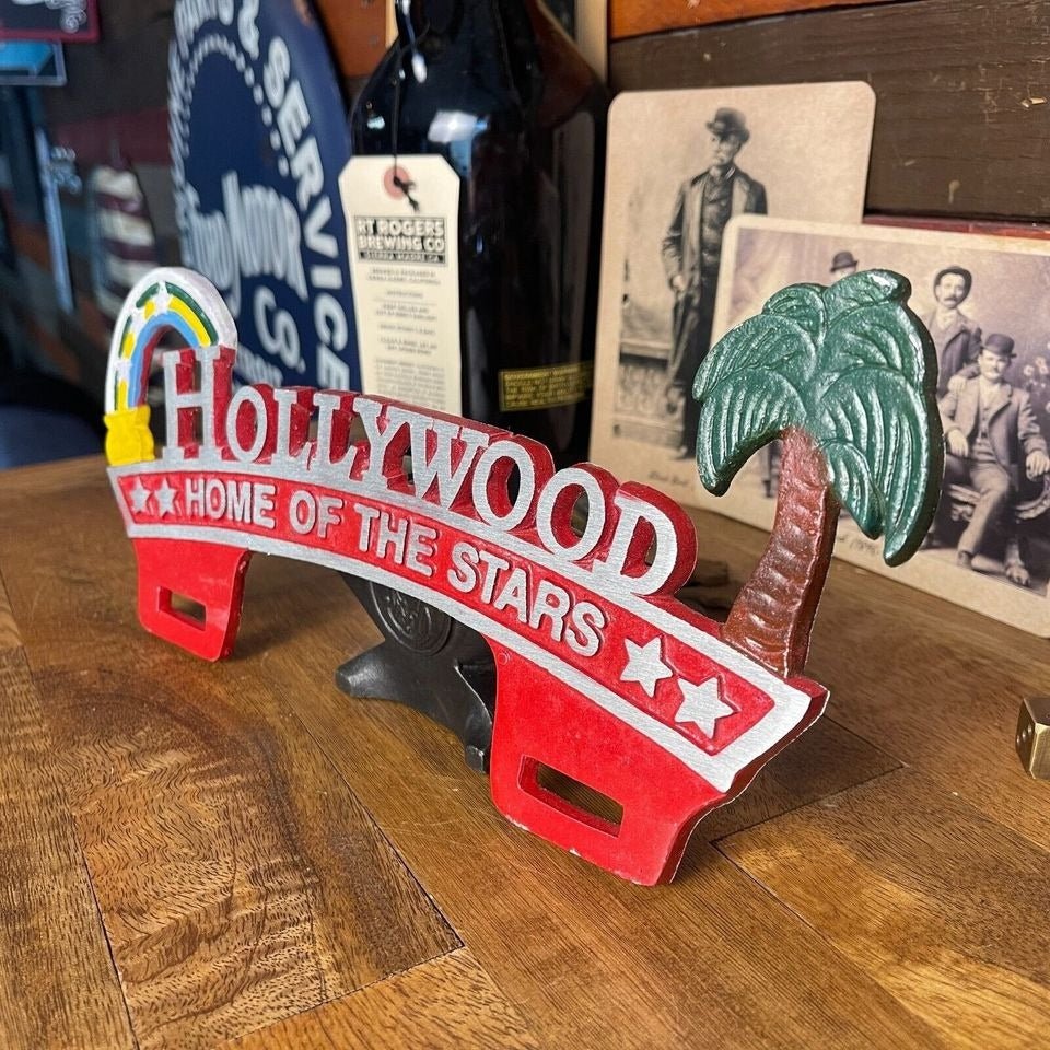 Hollywood Home of the Stars Car License Plate FOB Topper (11.5" x 5.5") - Jones Peak