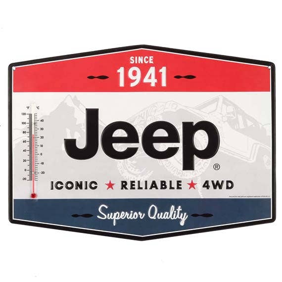 Jeep Since 1941 Embossed Wall Thermometer - Jones Peak