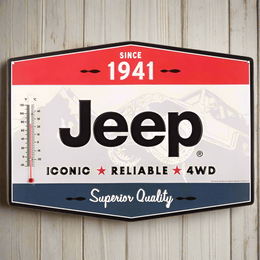 Jeep Since 1941 Embossed Wall Thermometer - Jones Peak