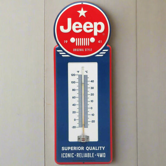 Jeep Superior Quality Wall Thermometer (5.5" x 15.5") - Jones Peak