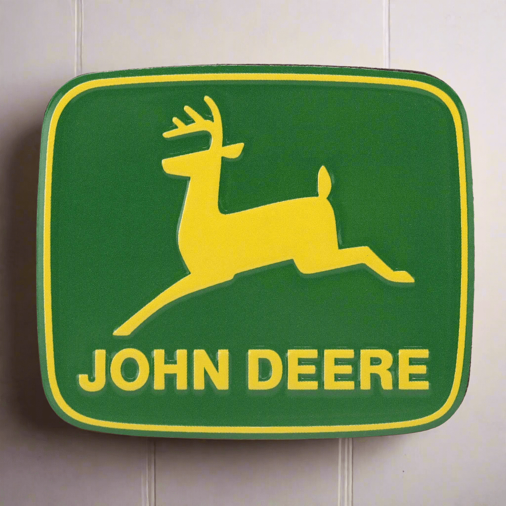 John Deere Logo Metal Magnet (3" x 2.5" - Jones Peak