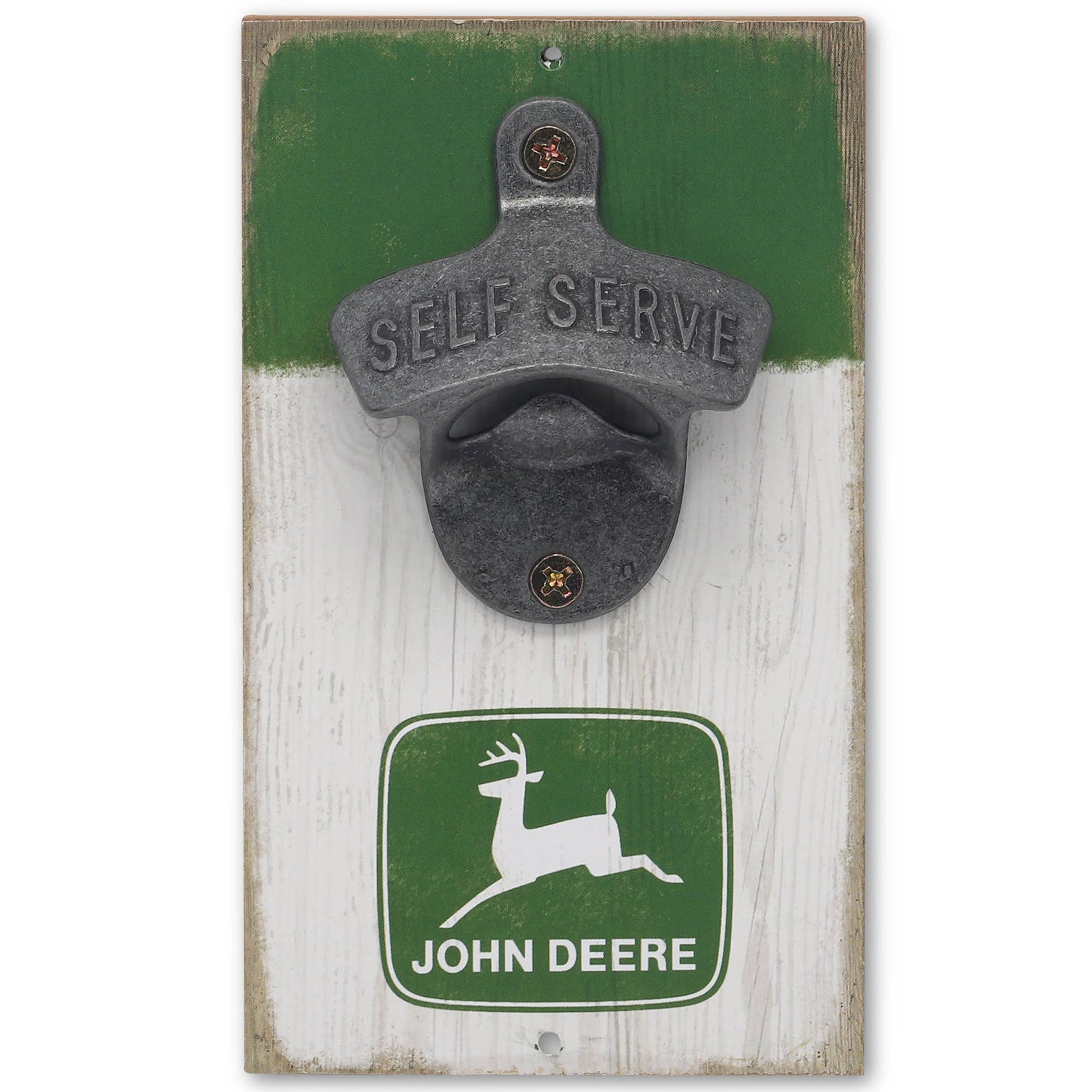 John Deere Logo Wall Bottle Opener (3.75" x 5.5") - Jones Peak