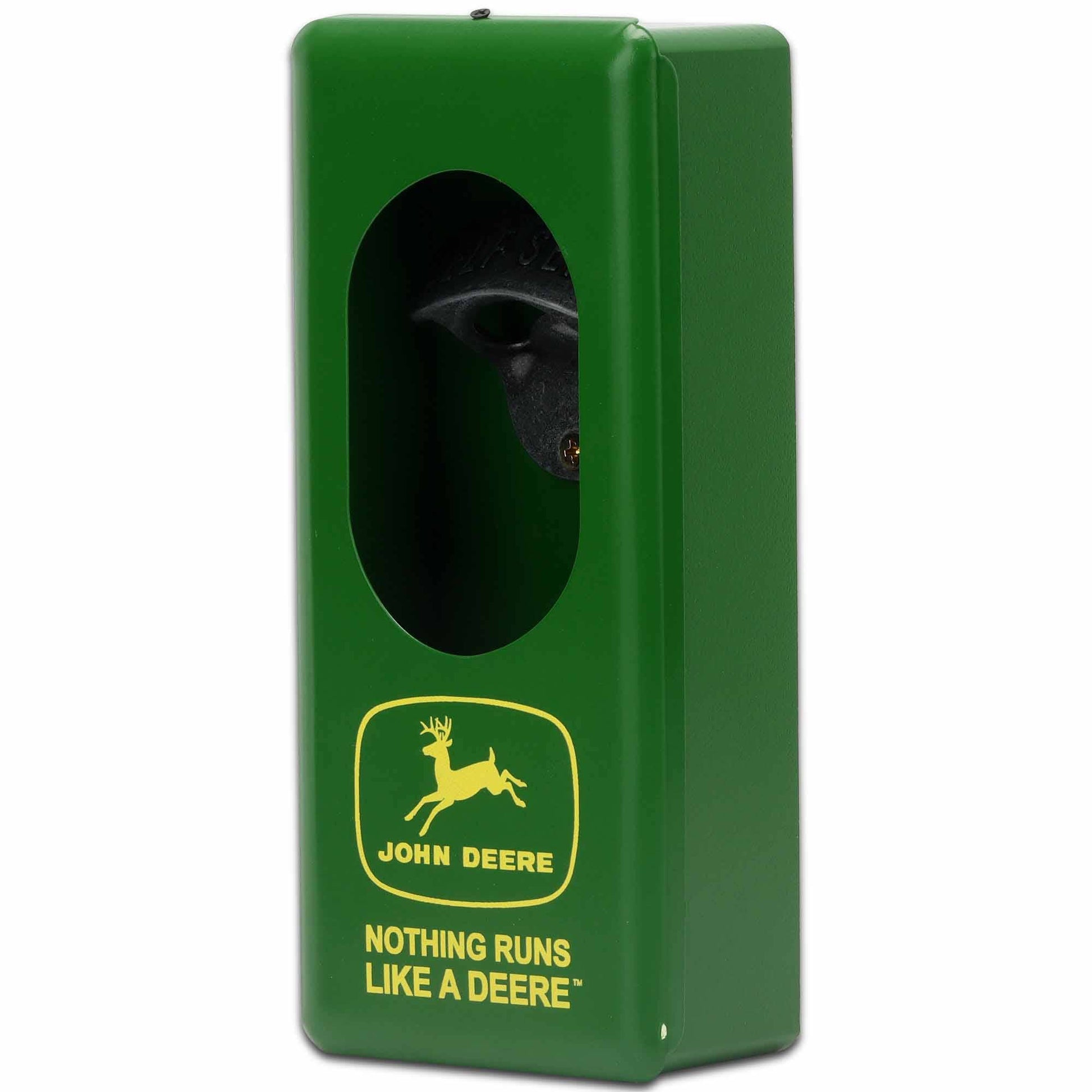 John Deere Nothing Runs Like A Deere Wall Bottle Opener (3.5" x 8" x 2.5") - Jones Peak