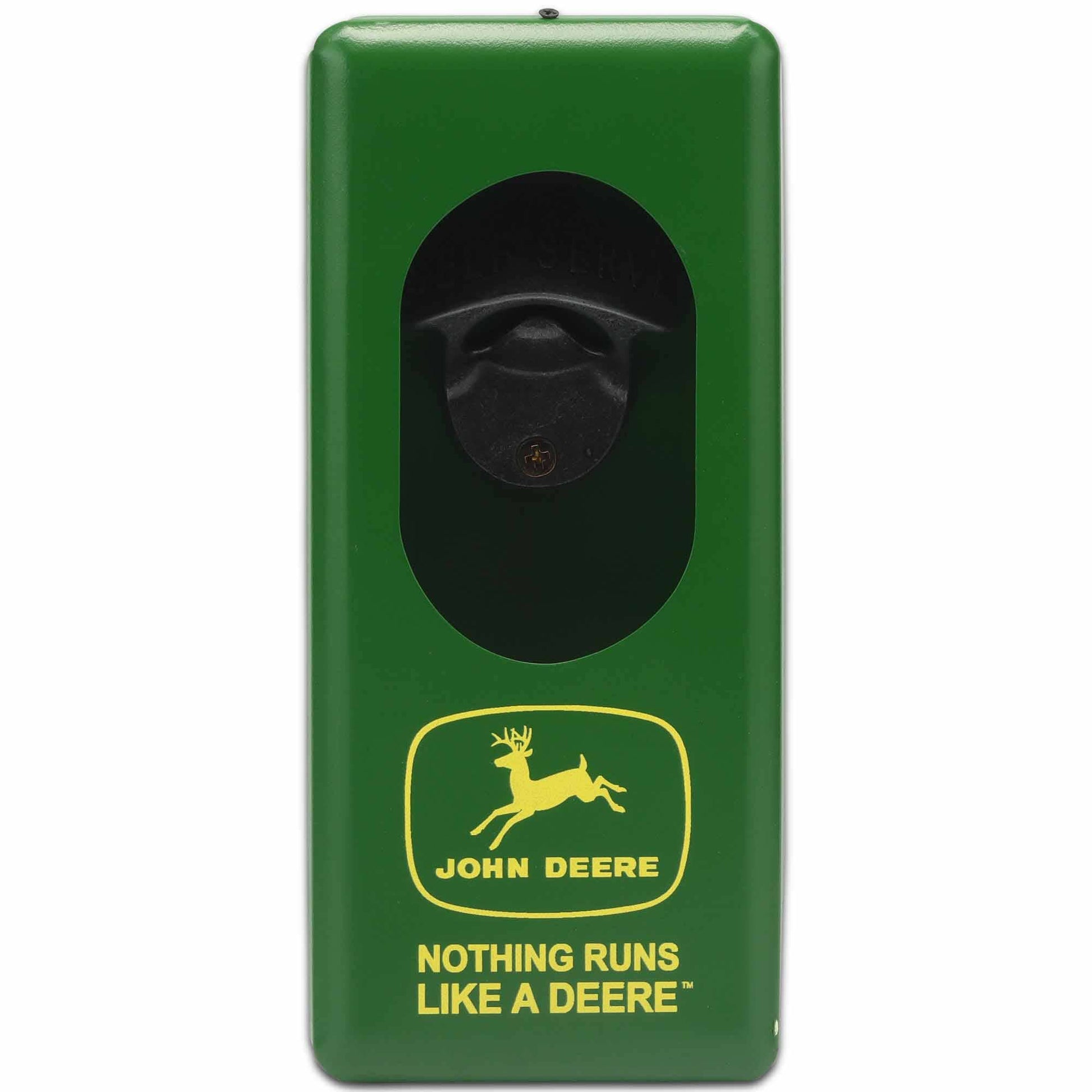 John Deere Nothing Runs Like A Deere Wall Bottle Opener (3.5" x 8" x 2.5") - Jones Peak