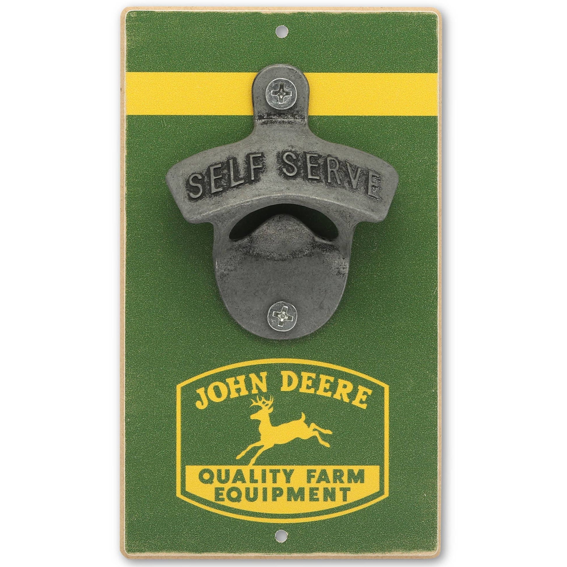 John Deere Quality Farm Equipment Wall Bottle Opener (3.5" x 6") - Jones Peak