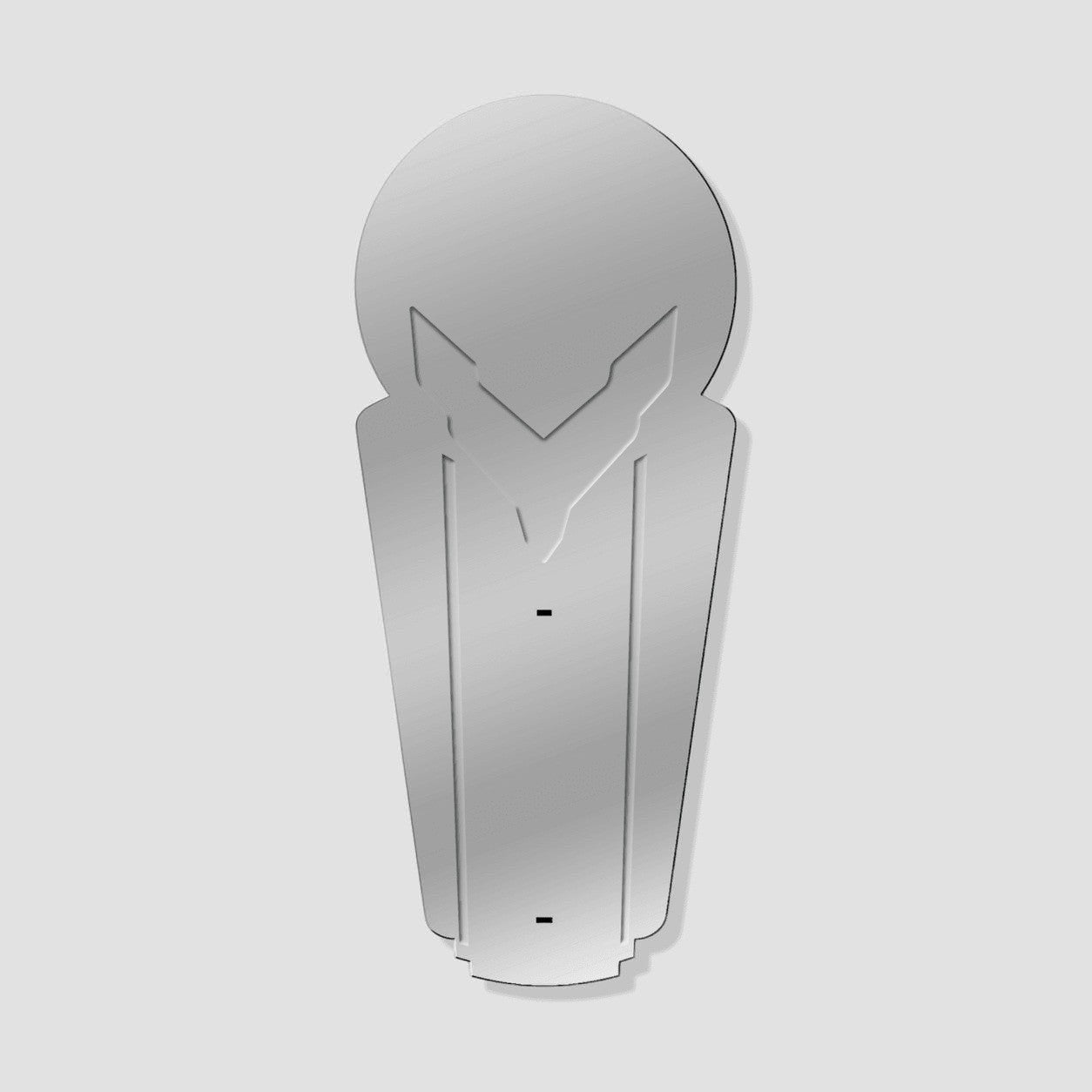 Jones Peak Chevrolet Corvette logo embossed metal wall thermometer with a vintage-inspired design for garage decor.