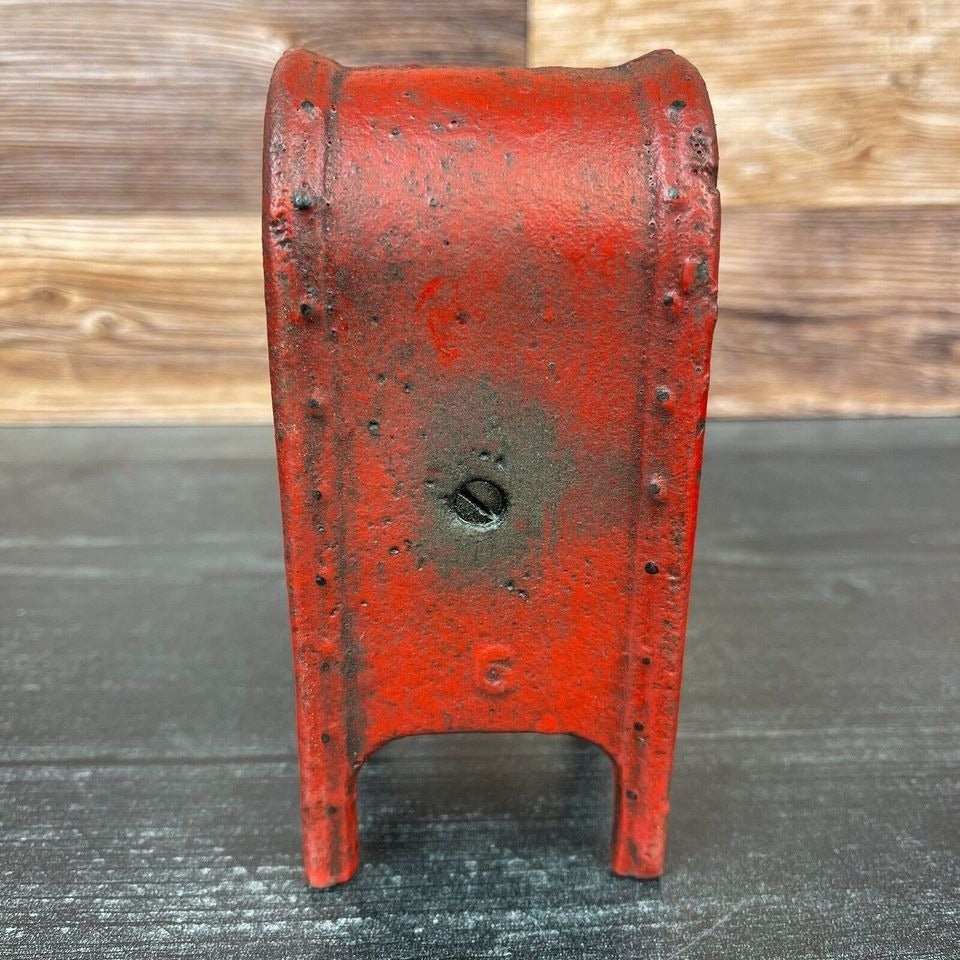 Mailbox Bank Cast Iron Coin Bank With Painted Antique Finish (5" x 2.5") - Jones Peak