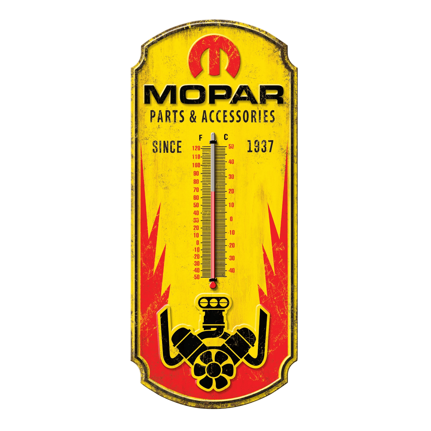 Mopar Pasts & Accessories Thermometer (17.5" x 7.5") - Jones Peak