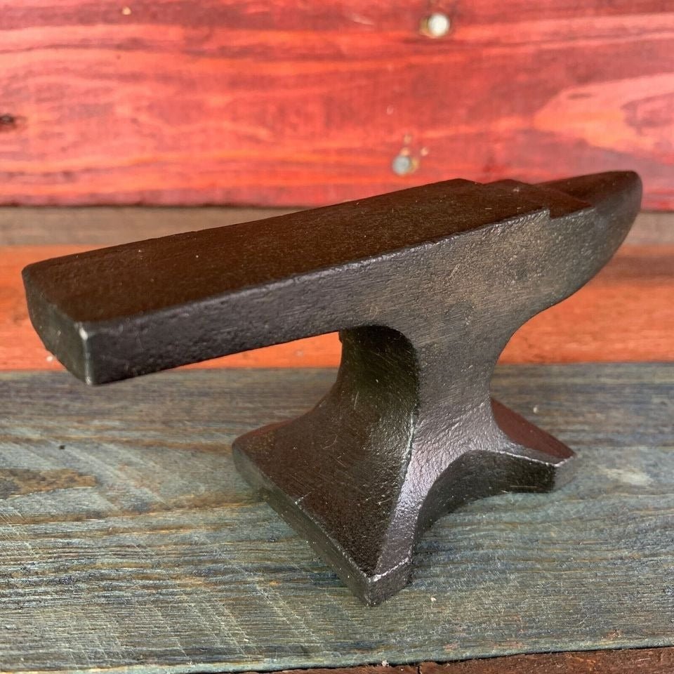 Colt 1855 Cast Iron Anvil Paperweight With Raised Letter & Antique Finish (5.75" x 2.5") - Jones Peak