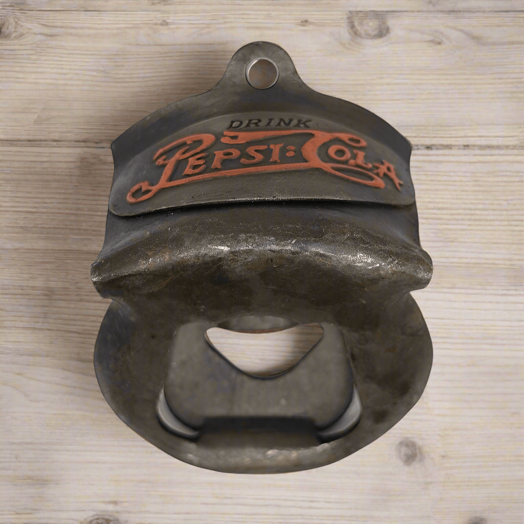 Pepsi - Cola Die Cast Wall Mounted Bottle Opener With Painted Antique Finish (3.25" x 2.5") - Jones Peak