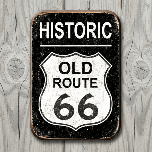 Route 66 Historic Road Magnet (2.5" x 3.5") - Jones Peak