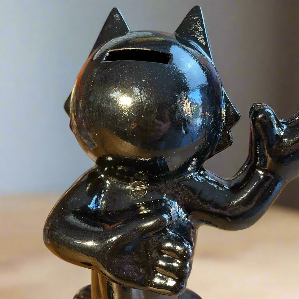 Felix Cast Iron Coin Bank With Painted Finish (8.5" x 7")