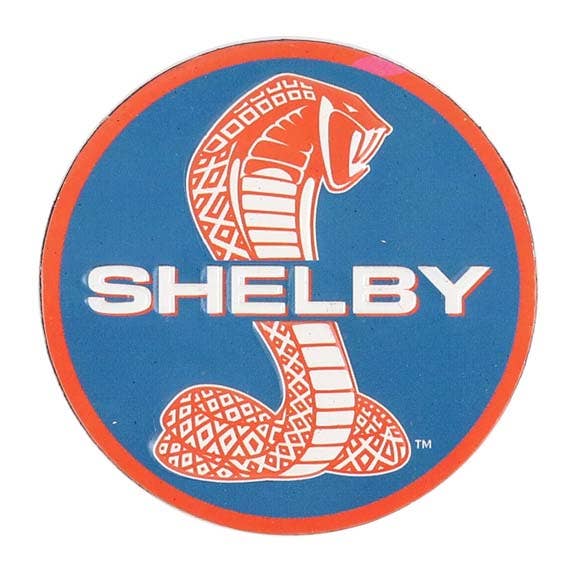 Shelby Cobra Round Embossed Metal Magnet (2.25" Round) - Jones Peak
