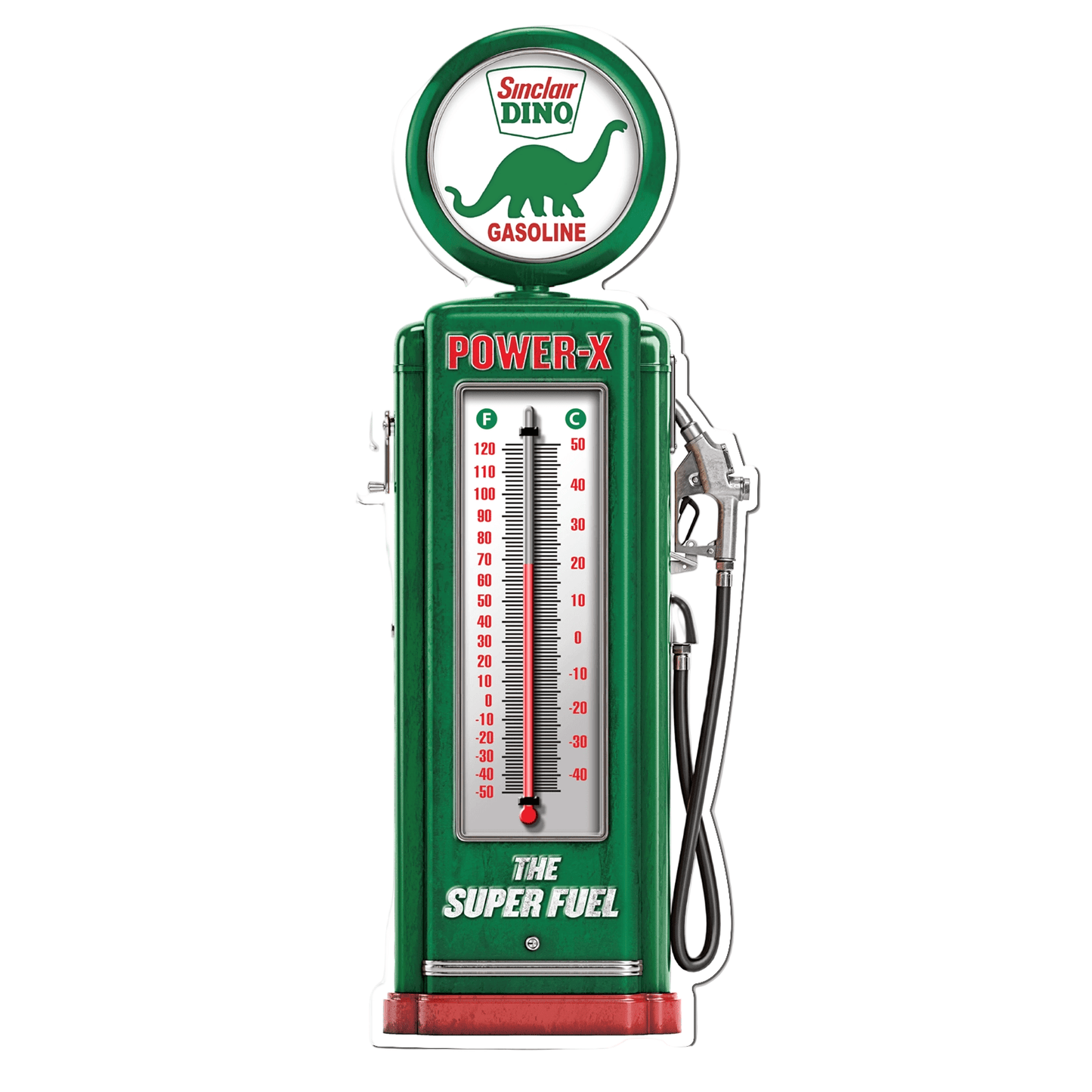 Sinclair Dino Gasoline Thermometer (17.5" x 6.8") - Jones Peak