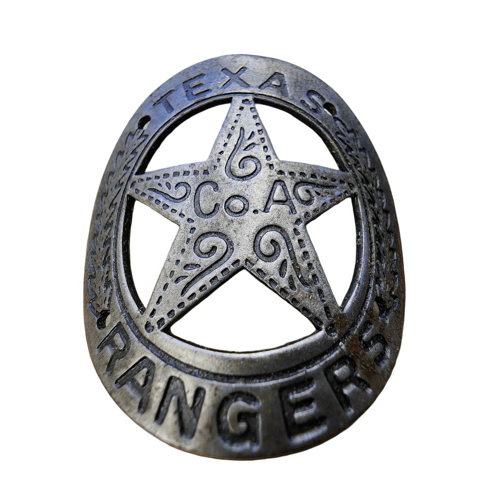 Texas Rangers Gun Butt Tag (1.75" x 1.5") - Jones Peak