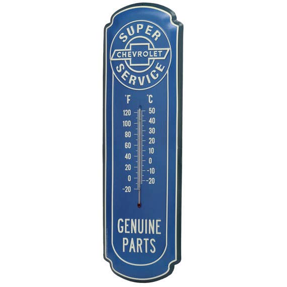 Chevrolet Genuine Parts Wall Thermometer (8.5" x 27") - Jones Peak