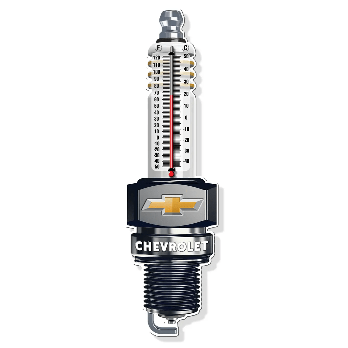 Chevrolet Spark Plug Thermometer (17.5" x 5") - Jones Peak