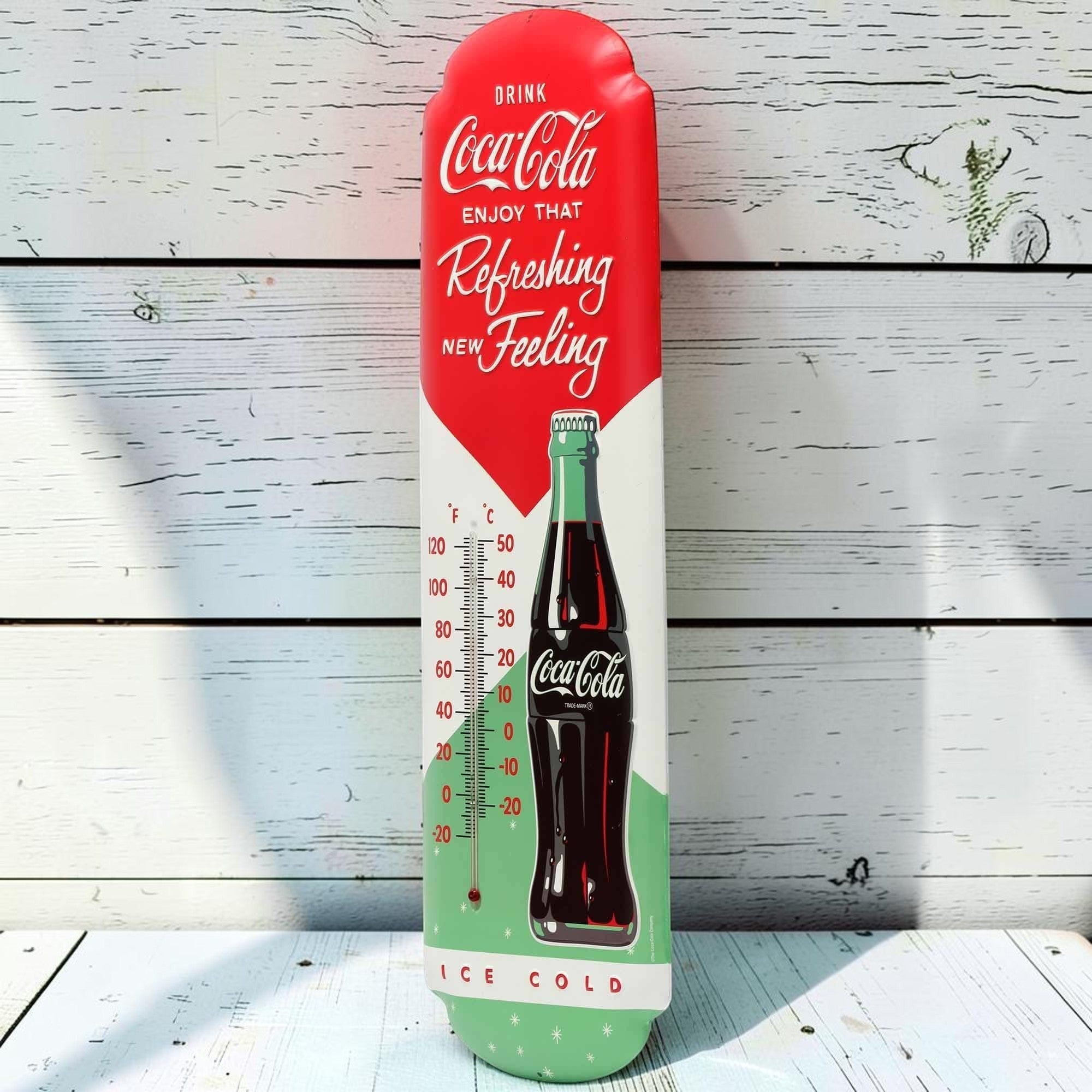 Coca - Cola Refreshing New Feeling Wall Thermometer (8.5" x 27") - Jones Peak
