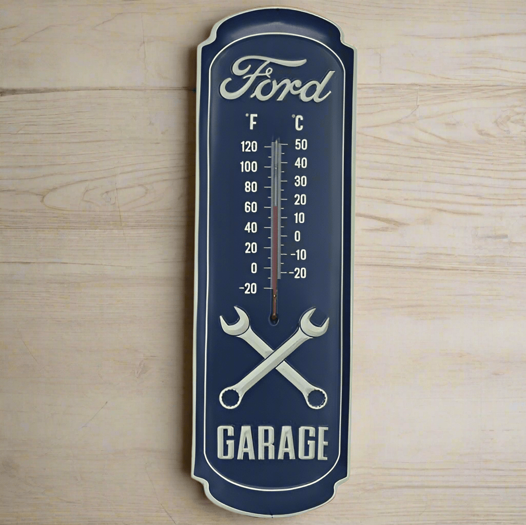 Ford Glow - in - the - Dark Wall Thermometer (8.5" x 27") - Jones Peak