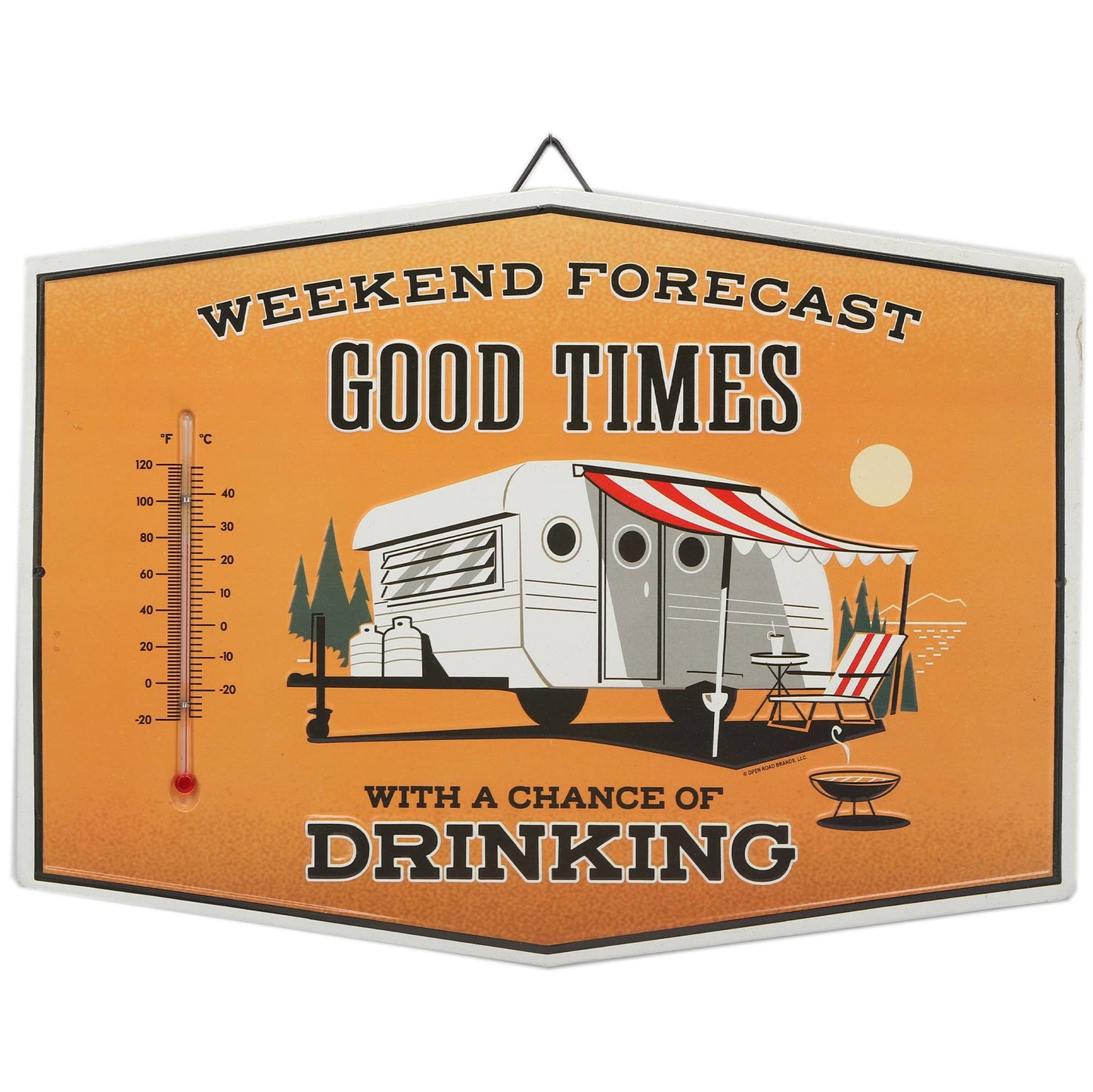 Weekend Forecast Good Times Camper Wall Thermometer (14" x 10.25") - Jones Peak