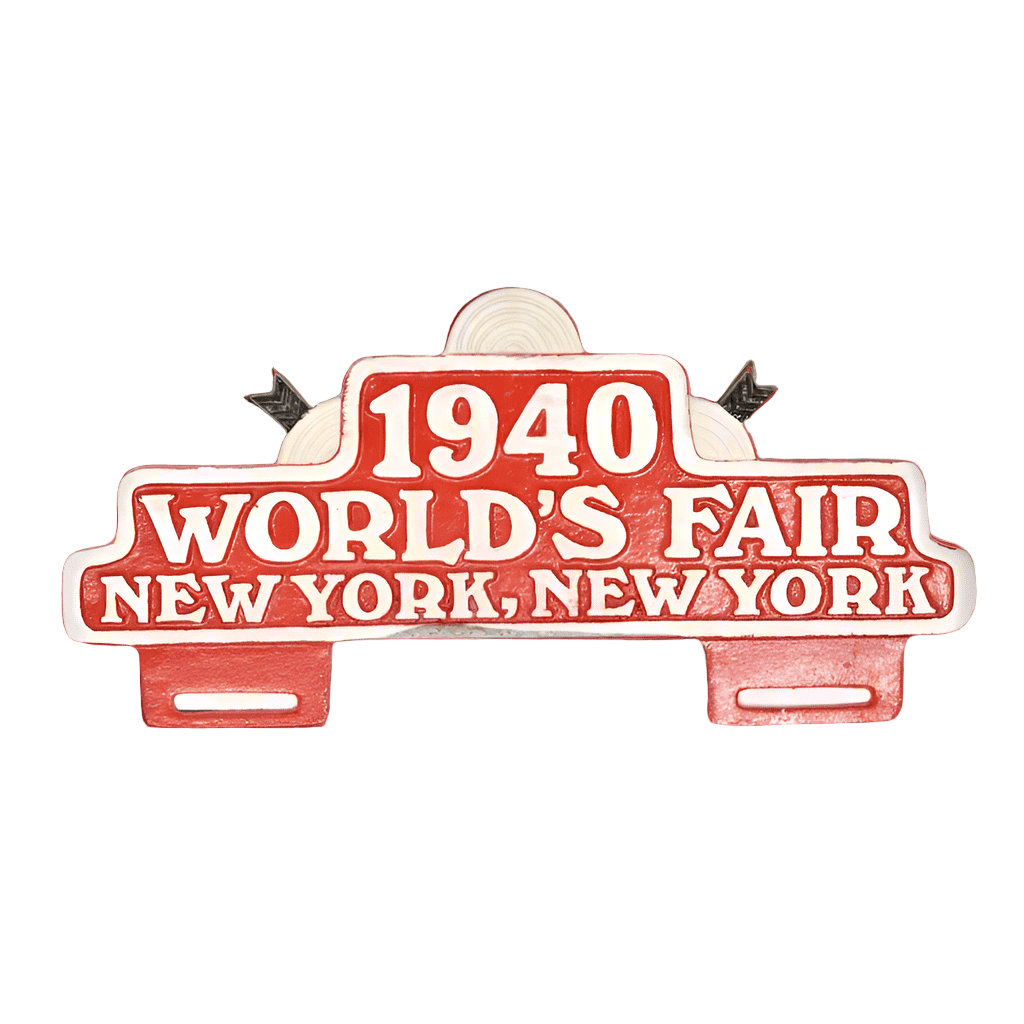 World's Fair New York 1940 License Plate FOB Topper (11" x 9.75) - Jones Peak