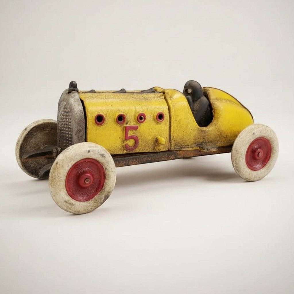 Yellow Racer Cast Iron Car - Jones Peak